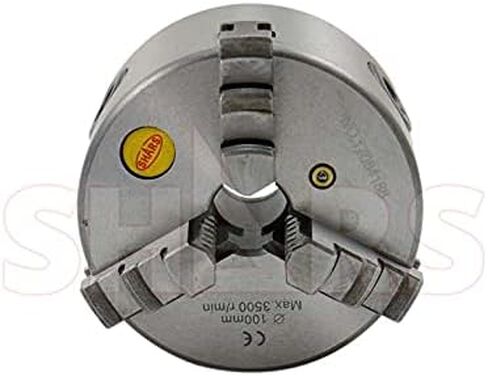 Shars 4" 3 jaw Self Centering Scroll Lathe Chucks Solid Jaws 202-5410 L[ in Saudi Arabia