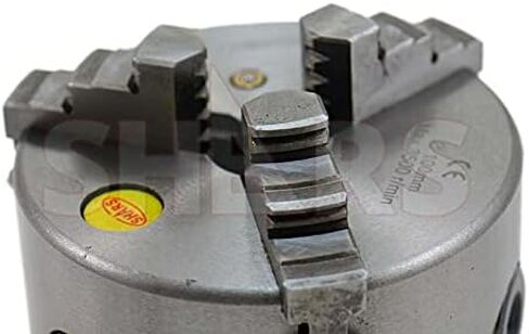 Shars 4" 3 jaw Self Centering Scroll Lathe Chucks Solid Jaws 202-5410 L[ in Saudi Arabia