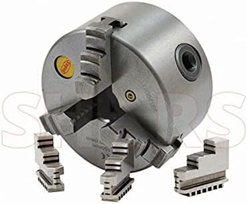 Shars 4" 3 jaw Self Centering Scroll Lathe Chucks Solid Jaws 202-5410 L[ in Saudi Arabia