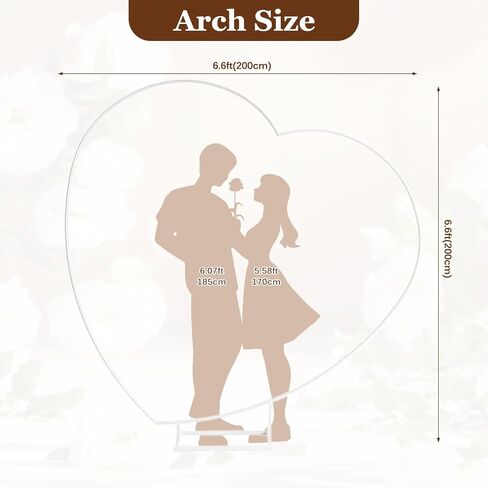Heart Shaped Metal Balloon Arch Kit,6.6ft Wedding Heart Arch Backdrop Stand,with Water Bag for Proposal, Wedding, Valentine’s Day, Bridal, Birthday Party Decorations (Gold-Regular-S) in Saudi Arabia