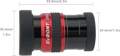 SVBONY Telescope Eyepiece 6mm 68 Degree Ultra Wide Angle Eyepiece Bundle with SV154 Telescope Eyepiece 1.25 inch SWA 70 Degree 15mm Super Wide Angle in Saudi Arabia