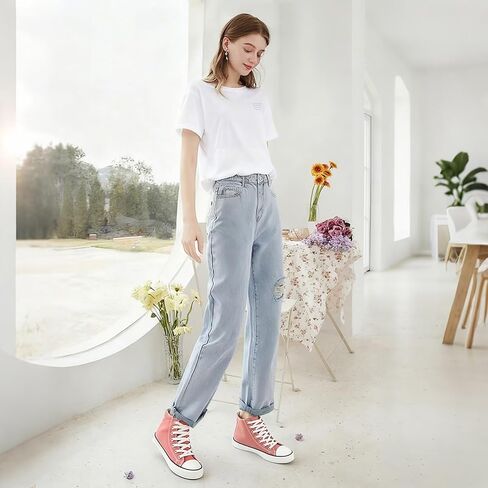 High Top Canvas Sneakers for Women in Saudi Arabia
