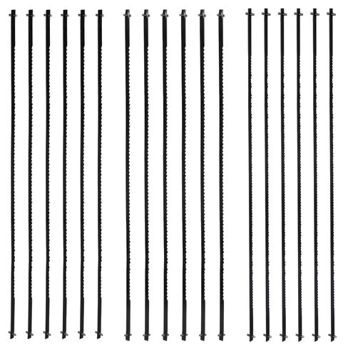 18 قطعة من شفرات منشار التأقلم بطول 6-1/2 بوصة بين الدبابيس 15/18/24 TPI من الفولاذ الكربوني العالي مجموعة شفرات منشار التمرير لقطع الخشب شفرات مناشير بديلة لشفرة مناشير نهاية الدبوس لقطع الخشب والبلاستيك in Kuwait