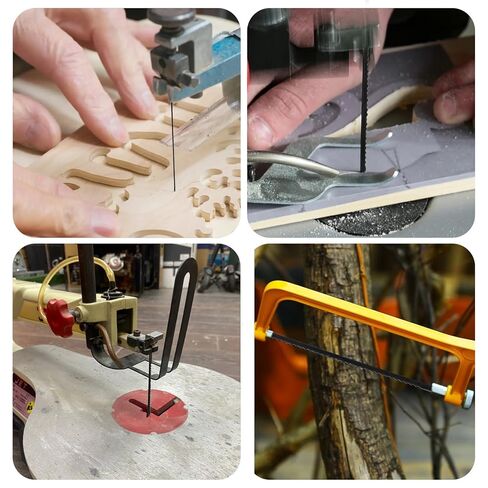 18 قطعة من شفرات منشار التأقلم بطول 6-1/2 بوصة بين الدبابيس 15/18/24 TPI من الفولاذ الكربوني العالي مجموعة شفرات منشار التمرير لقطع الخشب شفرات مناشير بديلة لشفرة مناشير نهاية الدبوس لقطع الخشب والبلاستيك in Kuwait