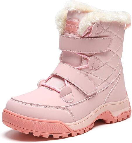 CLYCTIP Women's Waterproof Winter Snow Boots Lightweight Warm Faux Fur Lined Mid-Calf Shoes in Saudi Arabia