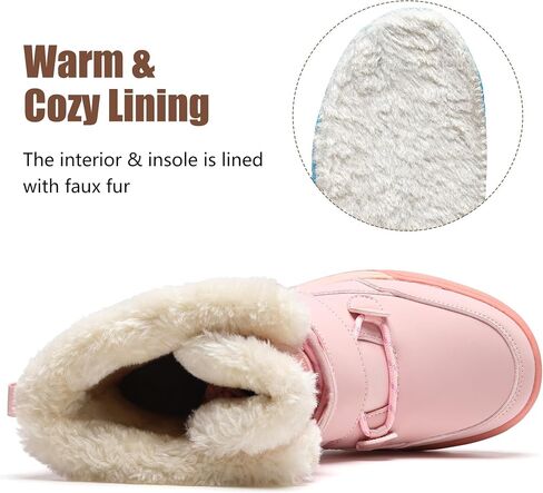 CLYCTIP Women's Waterproof Winter Snow Boots Lightweight Warm Faux Fur Lined Mid-Calf Shoes in Saudi Arabia