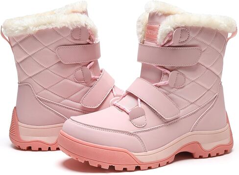 CLYCTIP Women's Waterproof Winter Snow Boots Lightweight Warm Faux Fur Lined Mid-Calf Shoes in Saudi Arabia