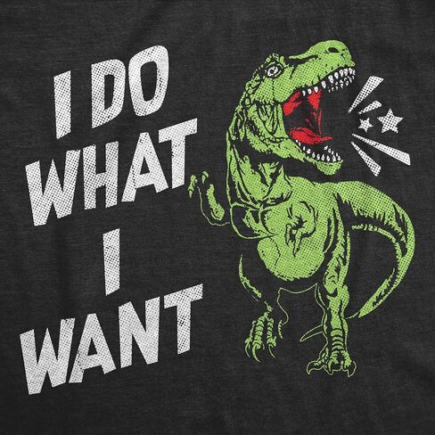 Toddler Funny T Shirts I Do What I Want Sarcastic T Rex Graphic Novelty Tee for Young Kids in Saudi Arabia