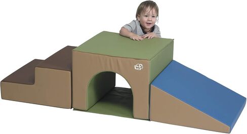 Children's Factory Baby Crawling Tunnel, Foam Climbing Blocks for Toddlers, Soft Homeschool Jungle Gym, Tranquility in Saudi Arabia