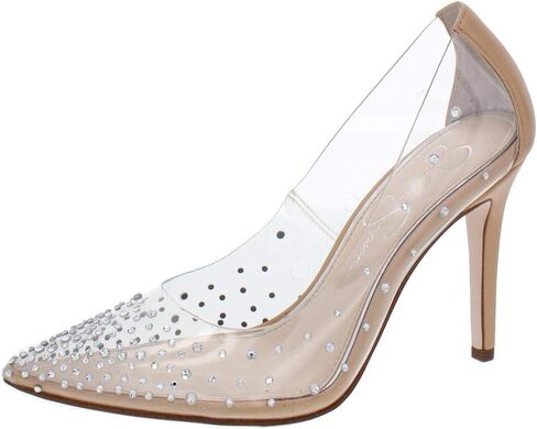 Jessica Simpson Pixera3 Rhinestones Embellished Pointed Toe Stiletto Pumps Clear in Saudi Arabia
