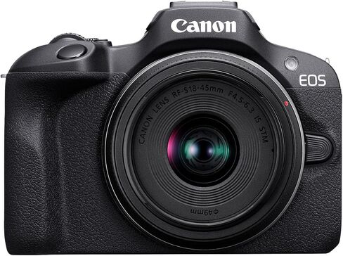 كاميرا Canon EOS R100 بدون مرآة مع عدسة RF-S مقاس 18-45 مم f/4.5-6.3 STM و75-300 مم f/4-5.6 وعدسة 420-800 مم f/8 + ذاكرة 64 جيجابايت + بطارية إضافية + حقيبة كاميرا + المزيد (حزمة 25 قطعة) (متجددة) in Saudi Arabia