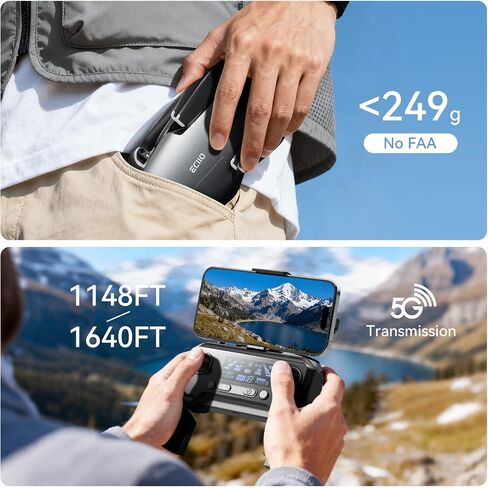 GPS Drone with Camera for Adults 4k for Adults,Brushless Motor,Auto Return Home,Follow Me,Optical Positioning,5G FPV Video Transmission,120°FOV Camera, 90°Adjustable Lens,2Batteries, Carrying Case in Saudi Arabia