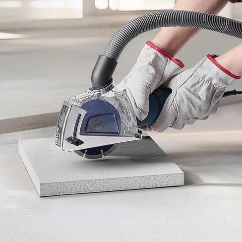 VEVOR Cutting Dust Shroud for Angle Grinders, Universal 4-5 in Angle Grinder Dust Shroud with 6 Clamping Washers & 5 in Diamond Grinding Cup Wheel, Adjustable Cutting Depth, Connect to Vacuum Cleaner in Saudi Arabia