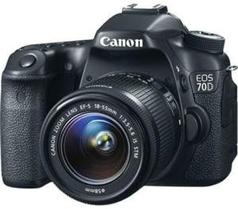 كاميرا Canon EOS 70D DSLR مع عدسة STM مقاس 18-55 مم f/3.5-5.6 (متجددة) in Saudi Arabia