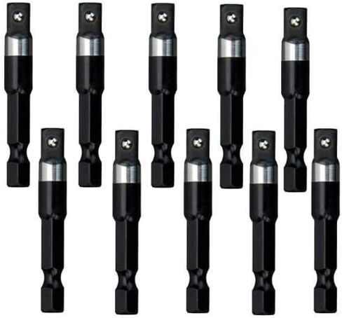 10 MILWAUKEE SHOCKWAVE Socket Adapters IMPACT 1/4" HEX to 1/4" SQUARE 48-32-5730 in Saudi Arabia