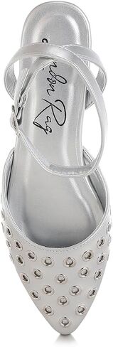 London Rag Chalcis Metallic Eyelet Detail Flat Sandals in Saudi Arabia