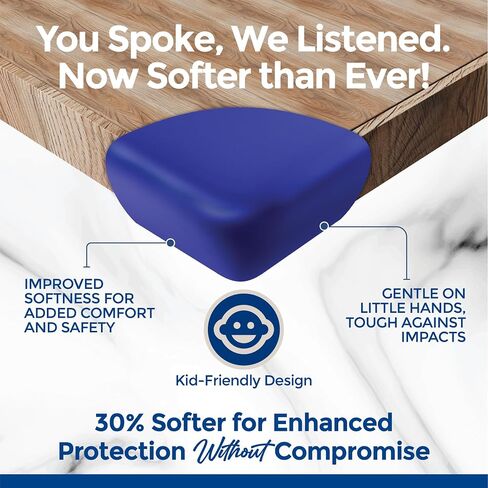 Baby Proofing Corner Protectors (8 Pack) | Extra-Large 2.5" Food-Grade Silicone Corner Guards | Extra-Thick, Non-Toxic, Choke-Proof Edge Bumpers | Strong Adhesive for Furniture Safety | Child-Proofing in Saudi Arabia