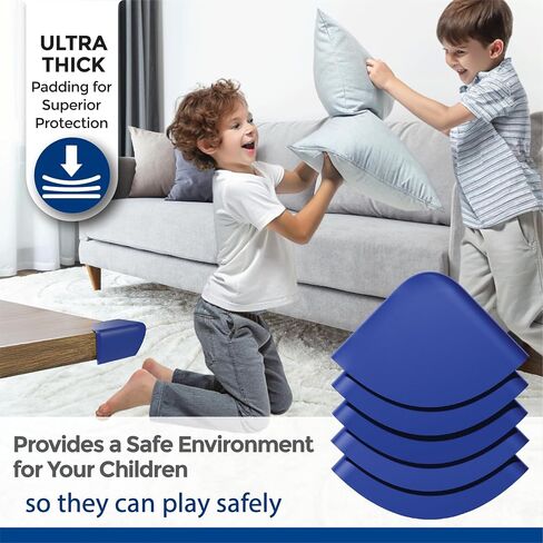 Baby Proofing Corner Protectors (8 Pack) | Extra-Large 2.5" Food-Grade Silicone Corner Guards | Extra-Thick, Non-Toxic, Choke-Proof Edge Bumpers | Strong Adhesive for Furniture Safety | Child-Proofing in Saudi Arabia