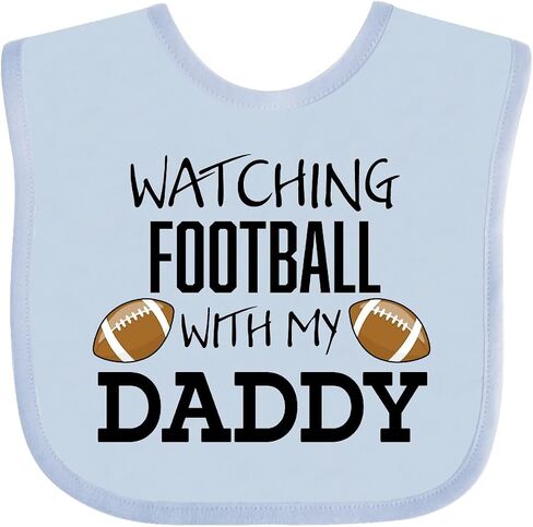 inktastic Watching Football with My Daddy Baby Bib in Saudi Arabia