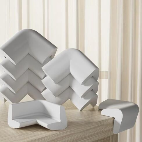 6Pack Baby&Child Proof Corner Guards & Furniture Edge Bumpers - Soft Foam Safety Protectors for Tables, Adhesive Corner Protectors for Sharp Edges(Grey) in Saudi Arabia