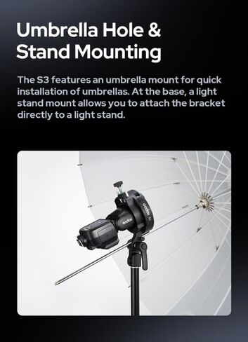 GODOX S3 Speedlite قوس لـ Godox V100، V860ll، TT350 * 2، سلسلة AD100، سلسلة AD300، حامل تثبيت بوينز in Saudi Arabia