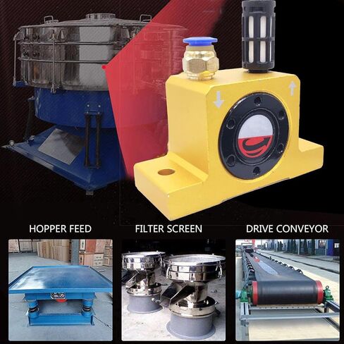 G 3/8'' Pneumatic Air Turbine Vibrators Silent Golden Industrial Vibrator for Hopper Golden GT48 with Free Muffler in Saudi Arabia
