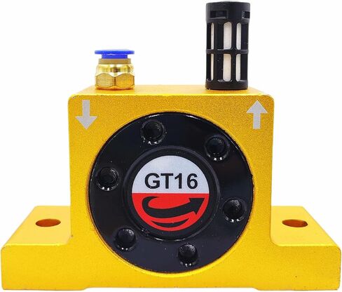 G 3/8'' Pneumatic Air Turbine Vibrators Silent Golden Industrial Vibrator for Hopper Golden GT48 with Free Muffler in Saudi Arabia