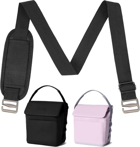 Shoulder Strap for Yeti Daytrip Lunch Bag Shoulder Strap, 60" Universal Adjustable Padded Shoul'der Strap Replacement with Metal Hooks for Lunch Bag/Crossbody Bag (Charcoal) in Saudi Arabia