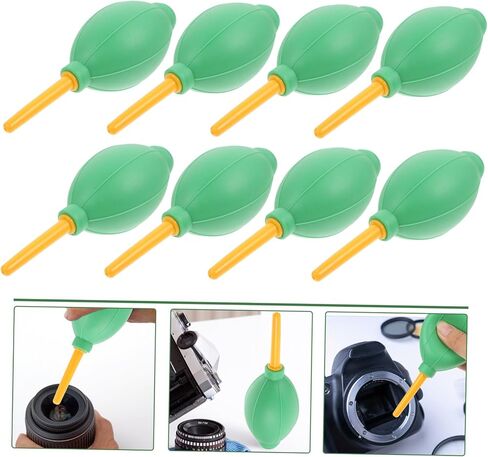 Uonlytech 8Pcs Portable Air Blower Dust Cleaner Device with Pin Valve Nozzle for Camera Lens Sensor Keyboard Screen Cleaning Plastic Rubber Design Random Color in Saudi Arabia