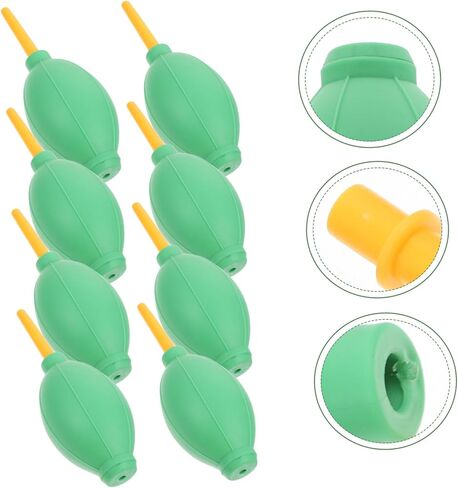 Uonlytech 8Pcs Portable Air Blower Dust Cleaner Device with Pin Valve Nozzle for Camera Lens Sensor Keyboard Screen Cleaning Plastic Rubber Design Random Color in Saudi Arabia
