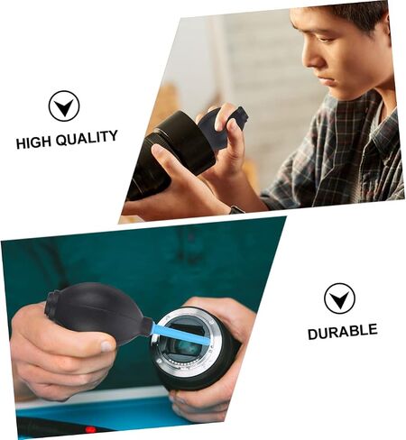 Uonlytech 4 قطع منظف غبار منفاخ هواء محمول مع فوهة صمام دبوس للوحة مفاتيح مستشعر عدسة الكاميرا، مضخة كرة ضغط خفيفة الوزن لإزالة الغبار بدقة وسهولة الحمل in Saudi Arabia