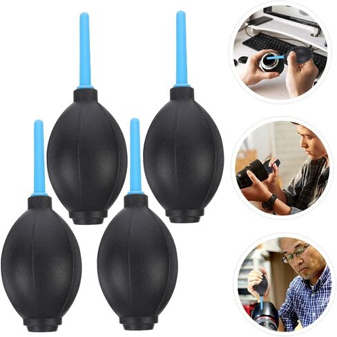 Uonlytech 4pcs Squeeze Ball Air Blowers Pump for Camera Lens Keyboard Computer Cleaning Dust Removal Device with One Way Valve Design in Saudi Arabia