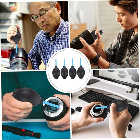 Uonlytech 4pcs Squeeze Ball Air Blowers Pump for Camera Lens Keyboard Computer Cleaning Dust Removal Device with One Way Valve Design in Saudi Arabia