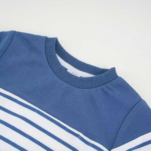 طفل الفتيان الخريف الزي ملابس الطفل الشتاء طويلة الأكمام Crewneck البلوز السراويل مجموعة شريط تعرق 18M-5T in Kuwait