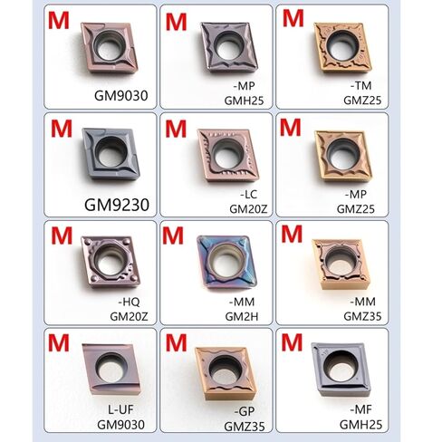 10 قطعة CCMT060204/208 CCMT09T304/308 CCMT12 مخرطة CNC القاطع تحول إدراجات كربيد للفولاذ المقاوم للصدأ (CCMT120404-LC GM20Z) in Kuwait