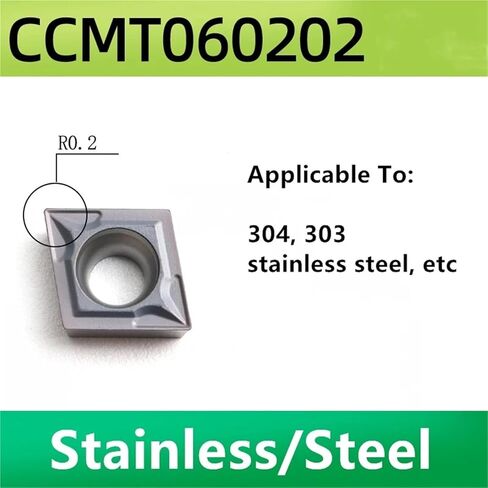 10 قطعة CCMT060204/208 CCMT09T304/308 CCMT12 مخرطة CNC القاطع تحول إدراجات كربيد للفولاذ المقاوم للصدأ (CCMT120404-LC GM20Z) in Kuwait