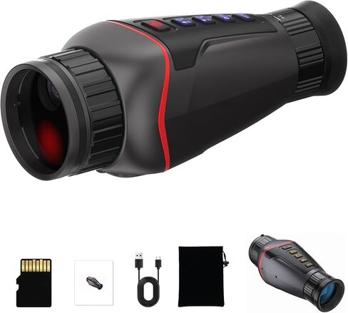منظار أحادي للرؤية الليلية الرقمية بدقة 4K، مسافة مظلمة كاملة تبلغ 1314 قدمًا، وتسجيل الصور والفيديو بدقة 4K، والتركيز اليدوي والديوبتر، ونظارات الرؤية الليلية مع إضاءة بالأشعة تحت الحمراء، وبطاقة SD in Kuwait