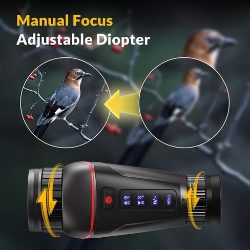 منظار أحادي للرؤية الليلية الرقمية بدقة 4K، مسافة مظلمة كاملة تبلغ 1314 قدمًا، وتسجيل الصور والفيديو بدقة 4K، والتركيز اليدوي والديوبتر، ونظارات الرؤية الليلية مع إضاءة بالأشعة تحت الحمراء، وبطاقة SD in Kuwait