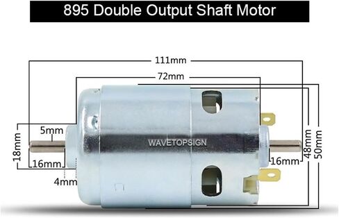 Micro 895 Motor DC12-24V High Power Generator 2.05A 12000RPM Double Ball Bearing Large Tq(6000-12000RPM) in Saudi Arabia