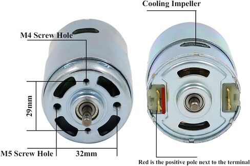 Micro 895 Motor DC12-24V High Power Generator 2.05A 12000RPM Double Ball Bearing Large Tq(6000-12000RPM) in Saudi Arabia