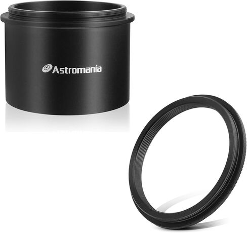 Astromania M54X0.75 Male to M48X0.75 Female Thread Telescope Adapter - Bundle with - 2" 2 inch to M48X0.75 Adapter for Telescope Eyepiece Lens in Saudi Arabia