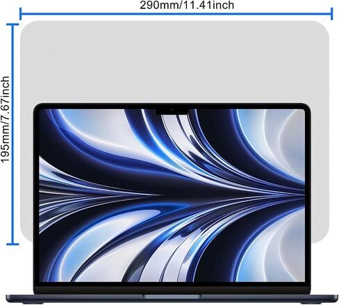 Premium Microfiber Screen Cleaner - Laptop Keyboard Cover Imprint Protection - Laptop Screen Cleaner Cloth for 13" 14" MacBook Pro and MacBook Air-Gray in Saudi Arabia