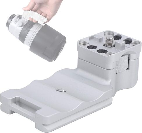 with 1/4 Inch Screw Lens Collar Base Foot, 3.2x1.5x1.2in Aluminium Alloy Tripod Collar Replacement Base Foot for 100‑400mmf4.5‑5.6L ISII Lens in Saudi Arabia