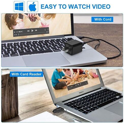 Smart Camera WiFi USB Charger, Camera Charger, Nanny Cam, Motion Detection, Wireless Indoor Security Camera for Pet/Baby/Nanny, App Live Feed Home Monitoring in Saudi Arabia