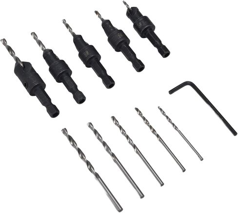 Countersink Drill Bit Set, Fast Change Chamfer Drilling Tools, Adjustable, Woodworking, for Woodworking Projects in Saudi Arabia