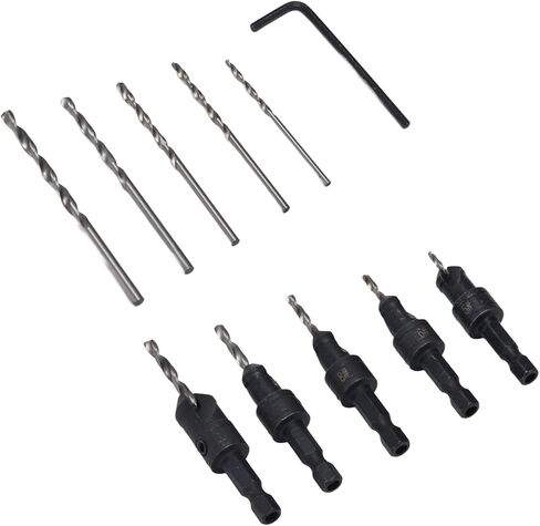 Countersink Drill Bit Set, Fast Change Chamfer Drilling Tools, Adjustable, Woodworking, for Woodworking Projects in Saudi Arabia