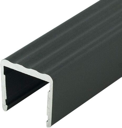 Outwater Plastics P2743 1/4'' Clear Butyrate U-Channel Clear Plastic U-Channel/C-Channel 48 Inch Lengths (Pack of 2) in Saudi Arabia