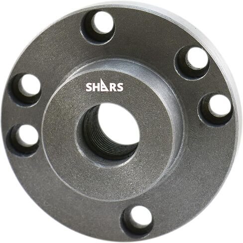 Shars 4" Fully Machined Threaded Back Plate with 1 x 10 TPI for 3 or 4 Jaw Lathe Chucks 202-6107-6 S in Saudi Arabia