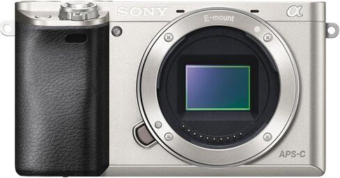 Sony Alpha a6000 Mirrorless Digital Camera (Silver, Body Only) + 64 GB Memory + Extra Battery + Spider Tripod + Case + Tripod + LED Light + Battery Charger + More (21pc Bundle) (Renewed) in Saudi Arabia
