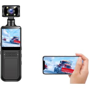 كاميرا Tangxi 4K WiFi Action، كاميرات تسجيل فيديو بدقة 40 ميجابكسل مع شاشة HD 1.3 بوصة، عدسة قابلة للدوران 180 درجة، عريضة للغاية 135 درجة، تحكم في التطبيق، كاميرا فيديو محمولة مع مشبك، للرياضة in Kuwait